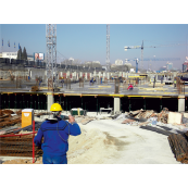 Euro formwork prop of class D | galvanized, with external thread | extension length: 2.24 m - 4.00 m